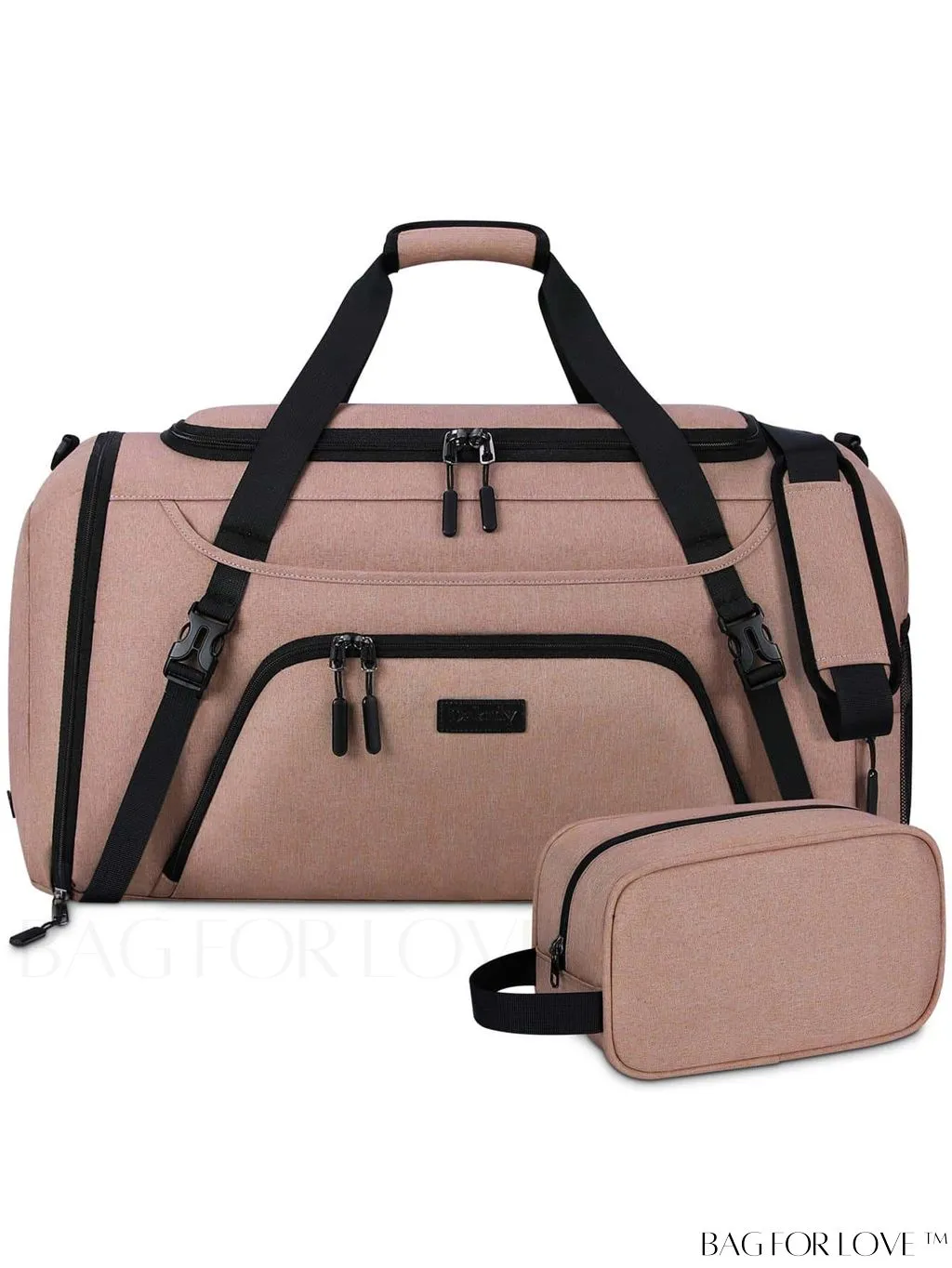 BagForLove - 40L Waterproof Gym Duffle Bag for Women & Men - Travel Sports Bag with Shoe Compartment & Wet Pocket