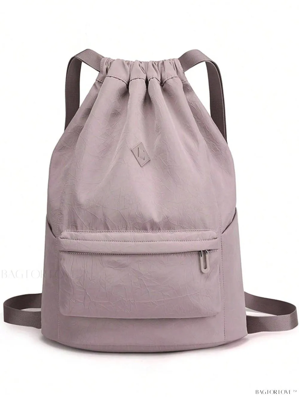 BagForLove - Cinched Backpack with Water Resistant Material and Storage Compartment