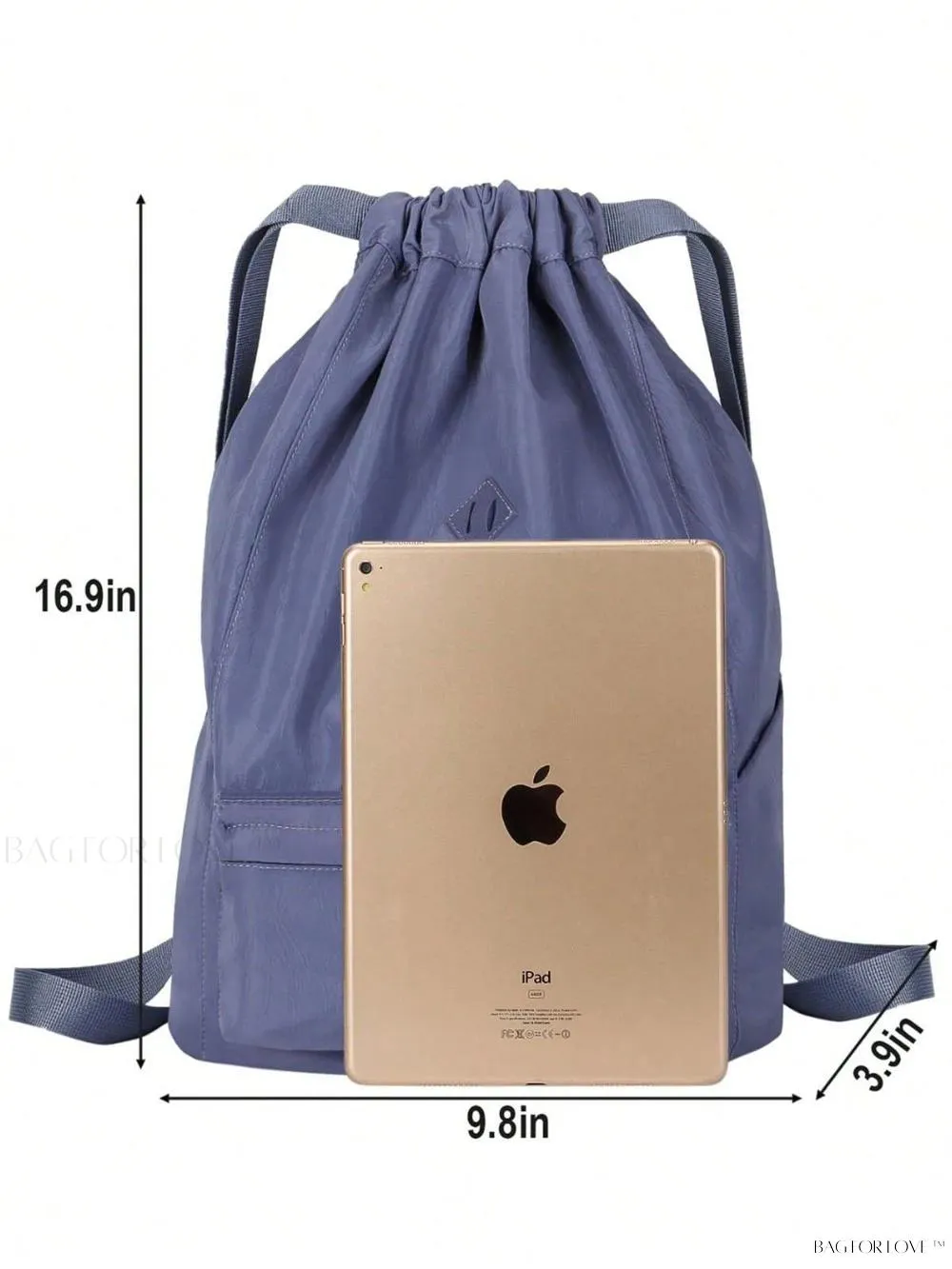 BagForLove - Cinched Backpack with Water Resistant Material and Storage Compartment