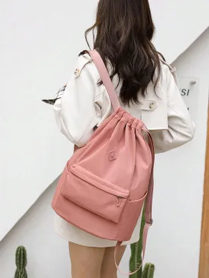 BagForLove - Cinched Backpack with Water Resistant Material and Storage Compartment