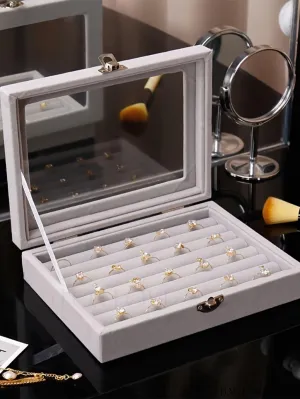 BagForLove - Clear Lid Jewelry Organizer: Compact, Versatile Storage Case for Rings, Earrings, and Bracelets