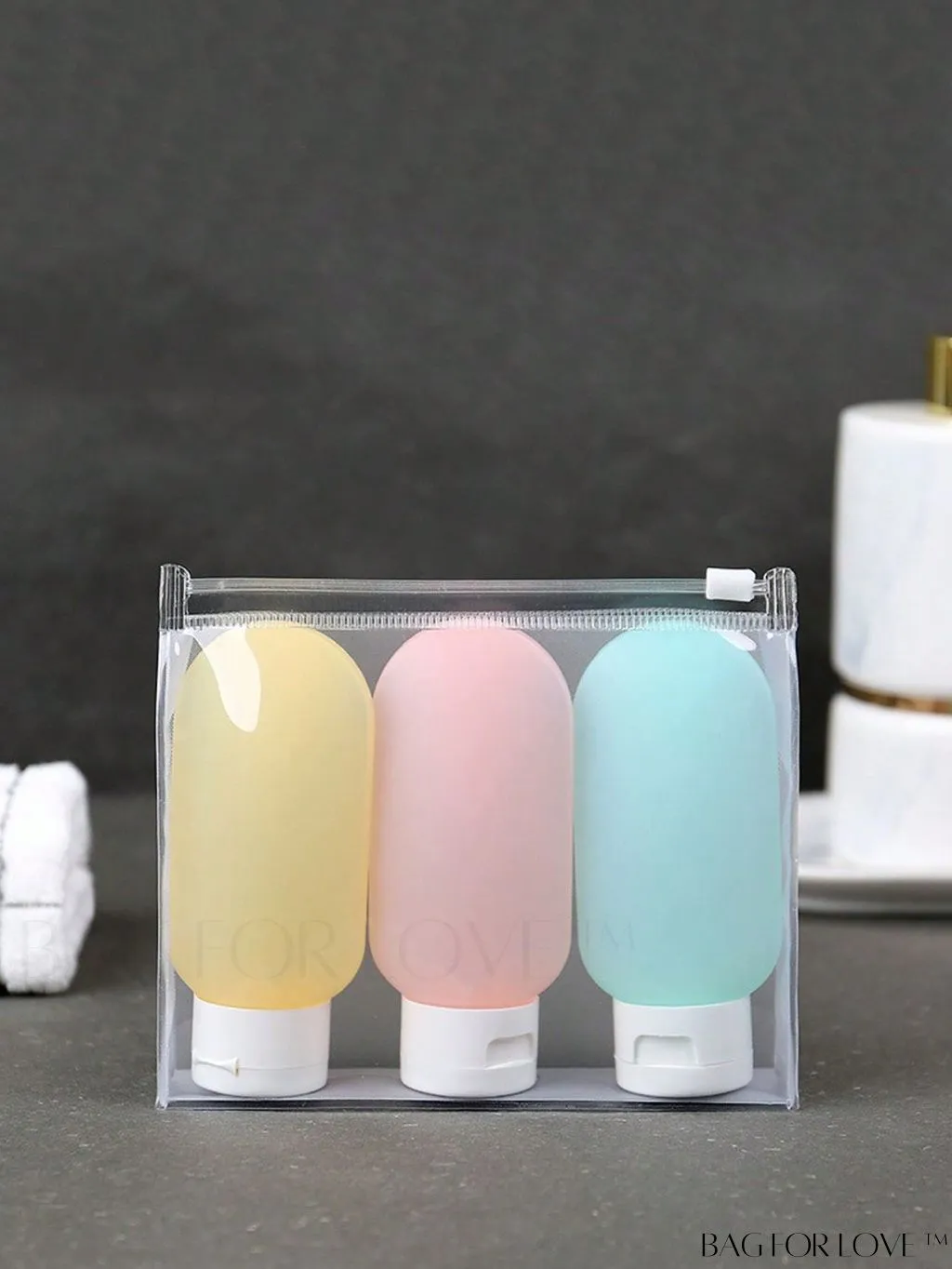 BagForLove - Clear Waterproof Minimalist Makeup Bag