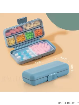 BagForLove - Compact and Secure Travel Pill Box with Mini Compartments - 1 Piece