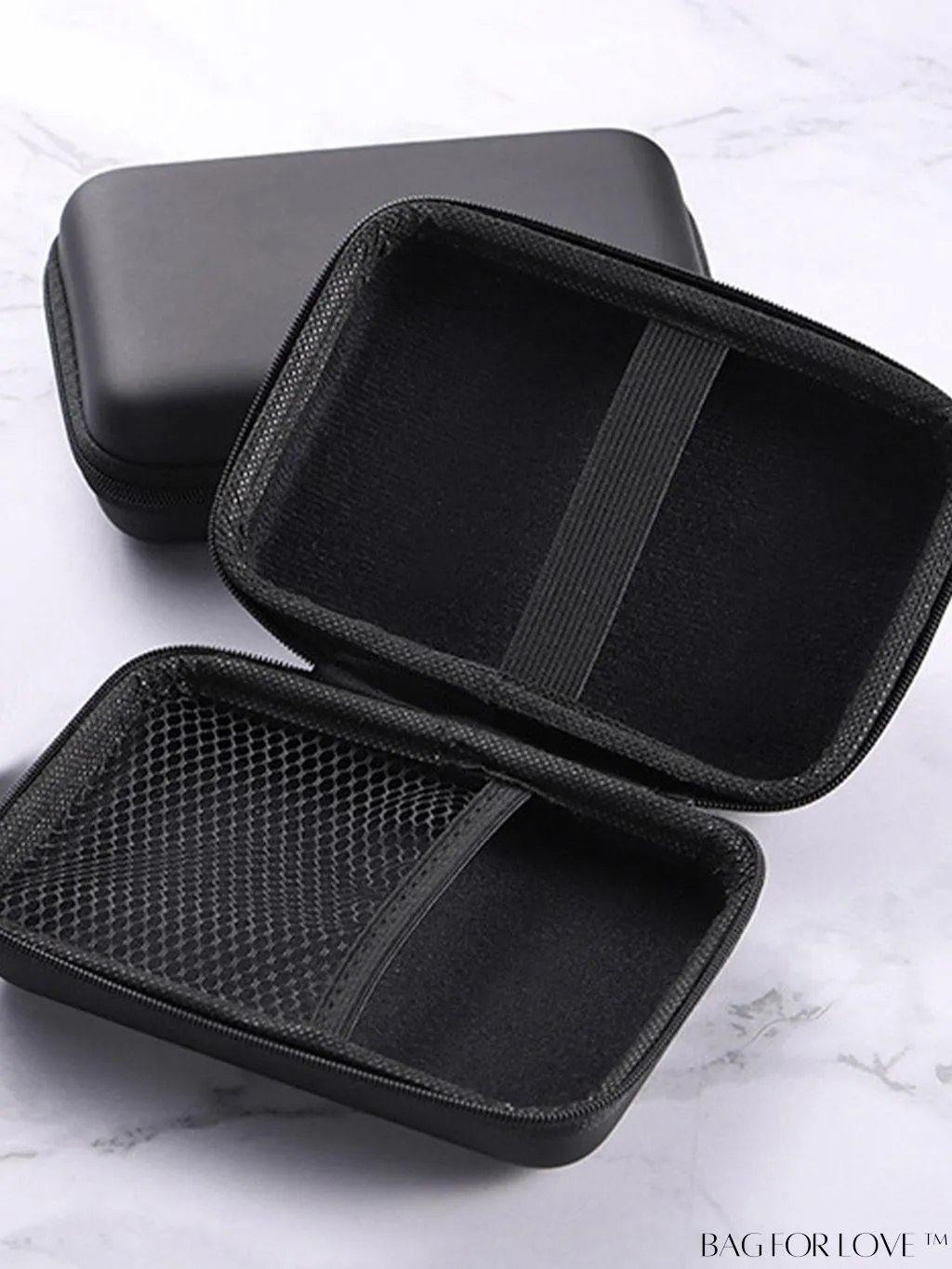 BagForLove - Compact Headphones Case with USB Charger, Cable Storage, and Waterproof Protection