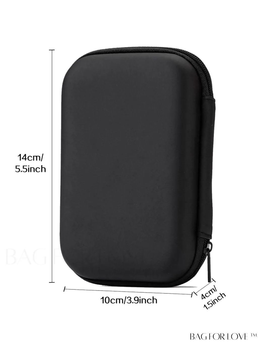 BagForLove - Compact Headphones Case with USB Charger, Cable Storage, and Waterproof Protection