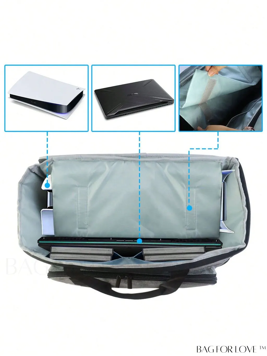 BagForLove - Compact Zippered Storage Bag with Dual Handles