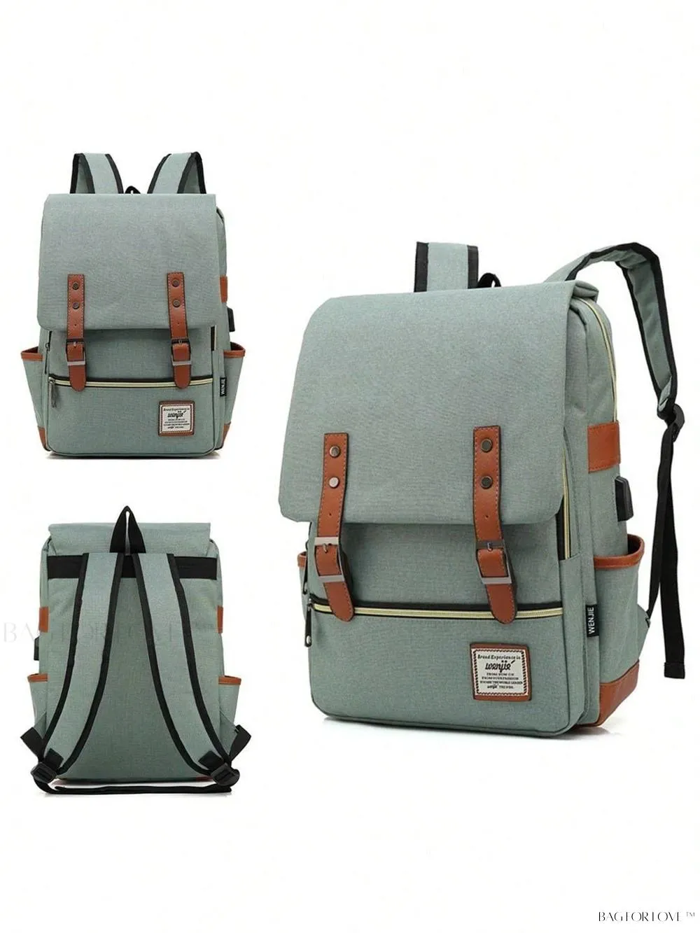 BagForLove - Durable Rucksack Notebook Bag with USB Charging Port
