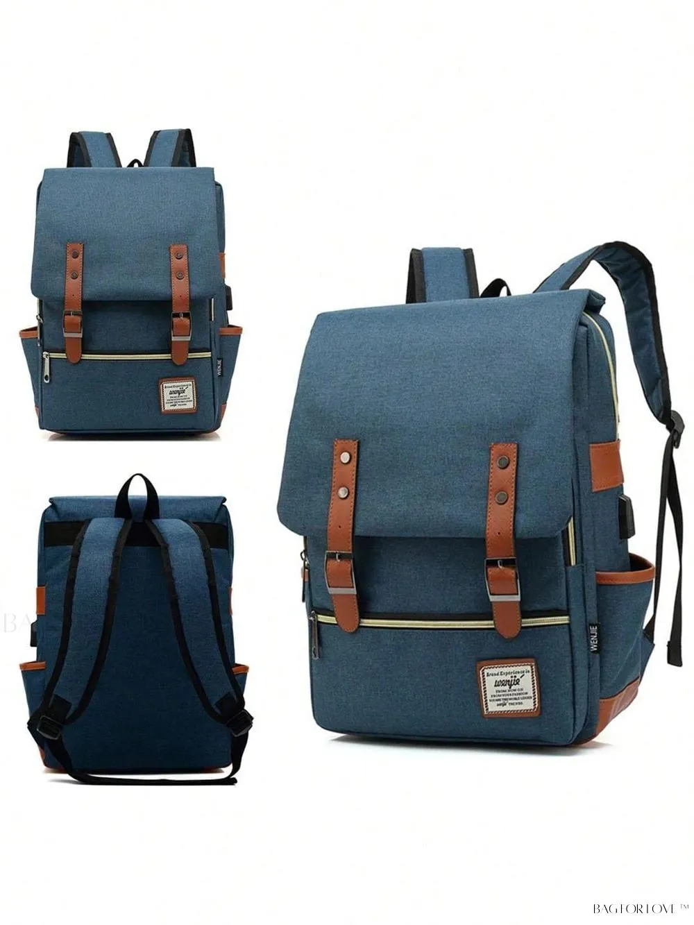 BagForLove - Durable Rucksack Notebook Bag with USB Charging Port