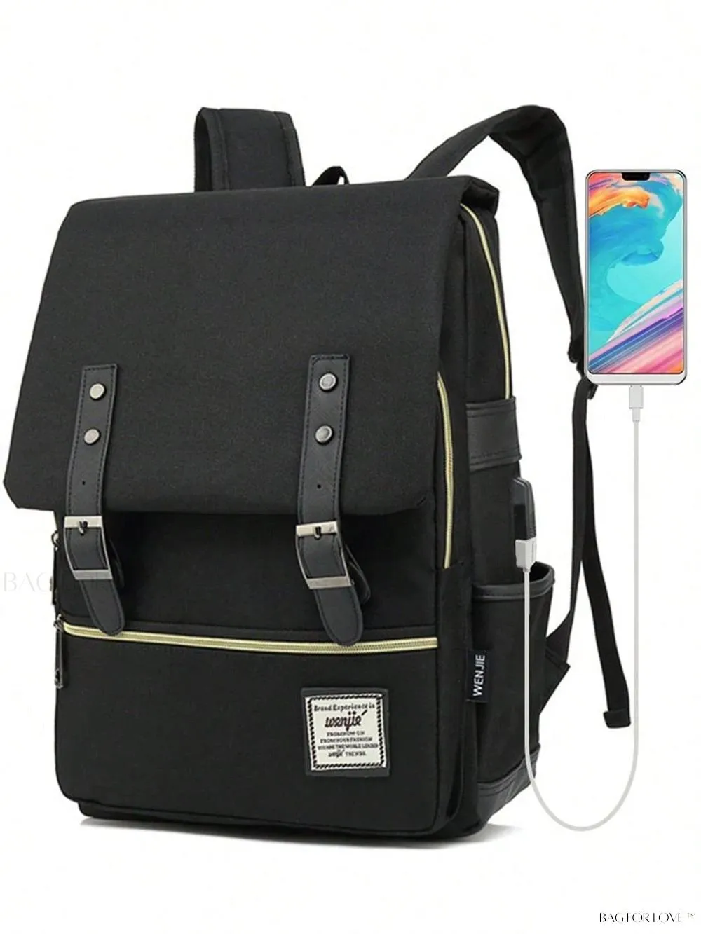 BagForLove - Durable Rucksack Notebook Bag with USB Charging Port