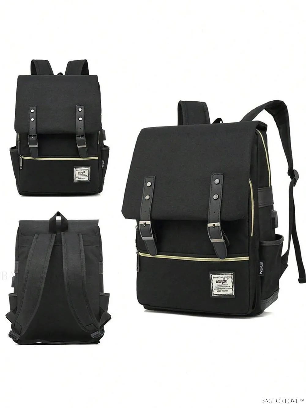 BagForLove - Durable Rucksack Notebook Bag with USB Charging Port