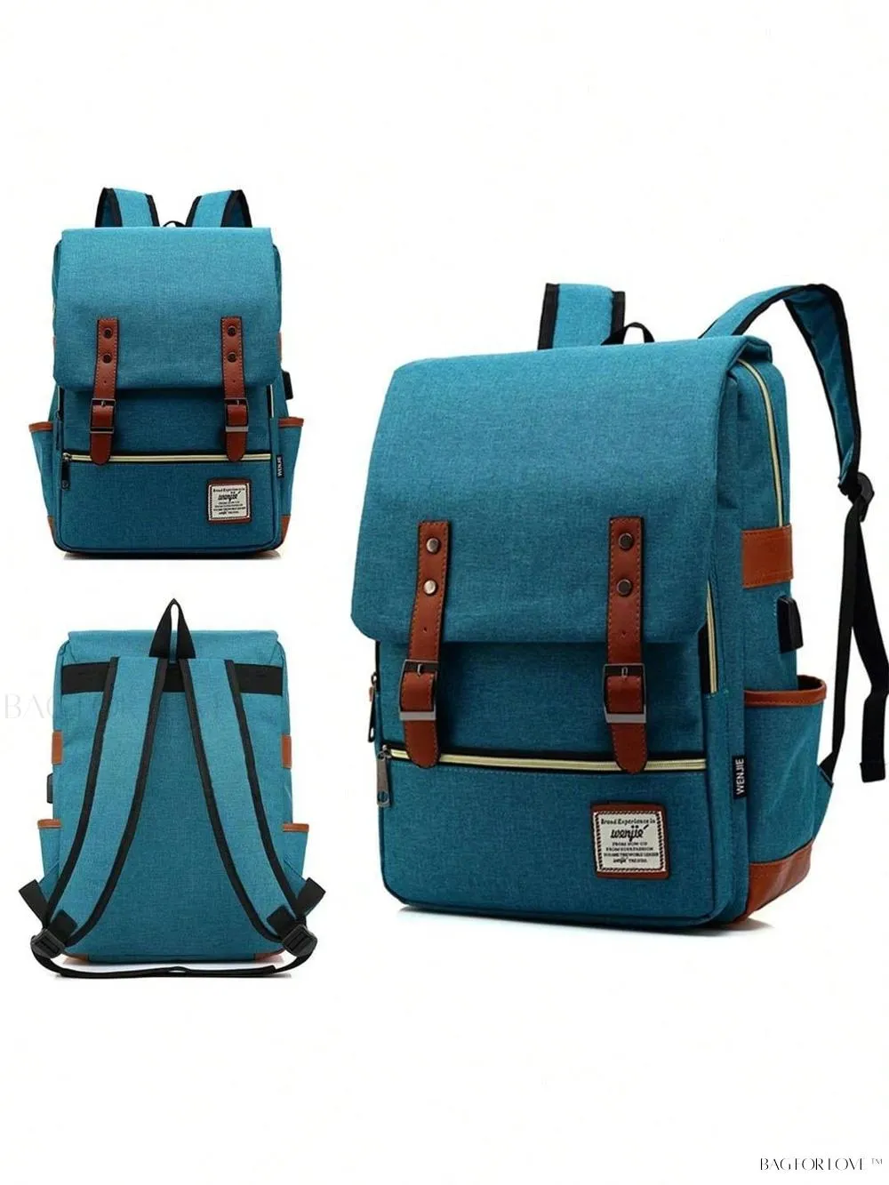 BagForLove - Durable Rucksack Notebook Bag with USB Charging Port