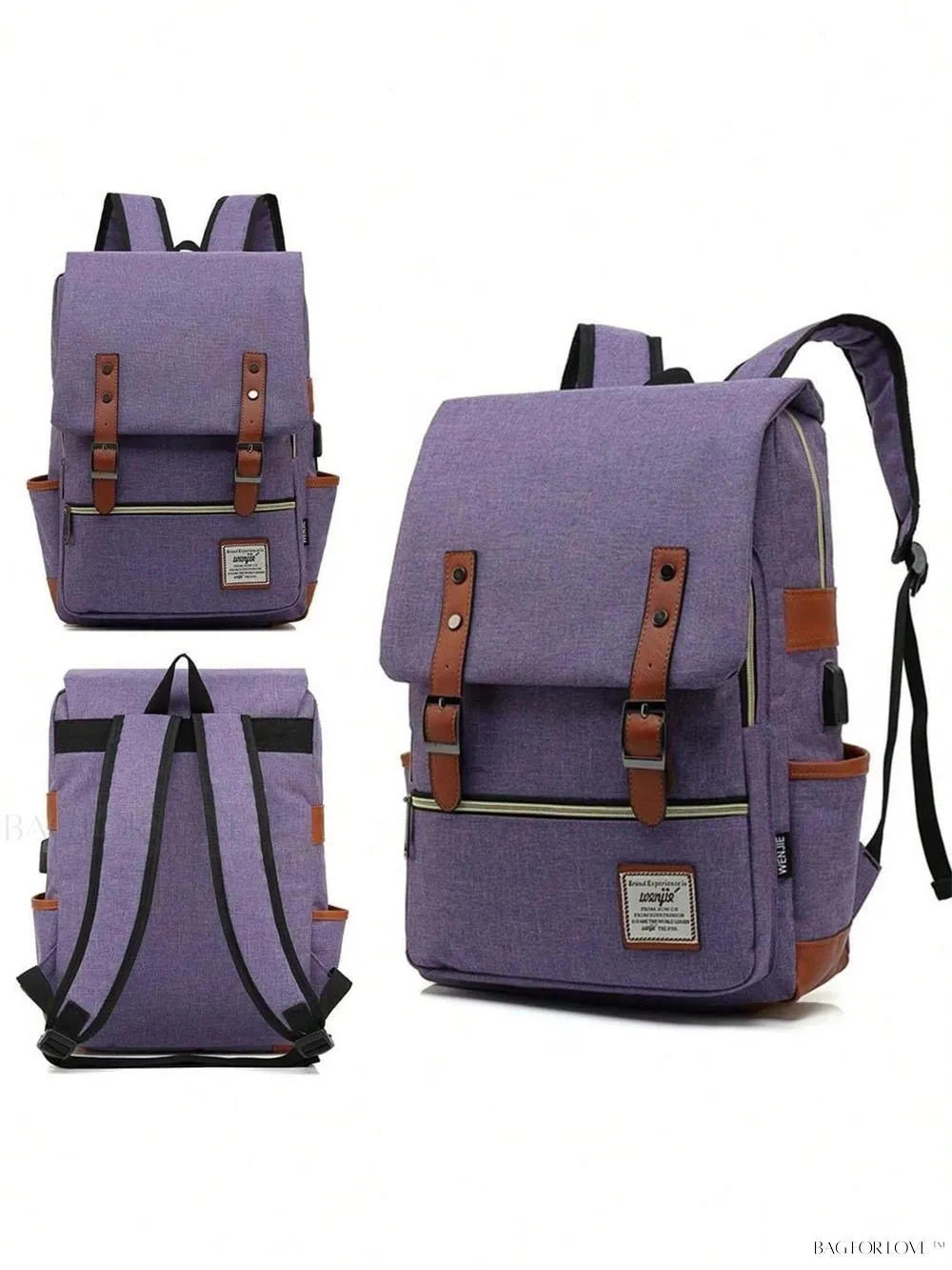 BagForLove - Durable Rucksack Notebook Bag with USB Charging Port