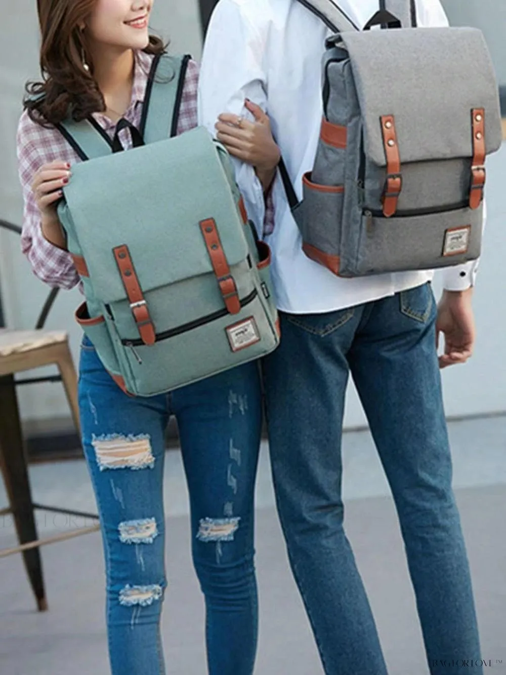 BagForLove - Durable Rucksack Notebook Bag with USB Charging Port