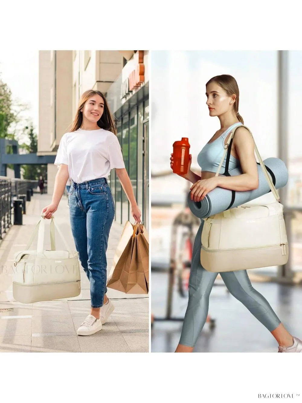 BagForLove - Essential Weekender Overnight Duffel For Female Athletes