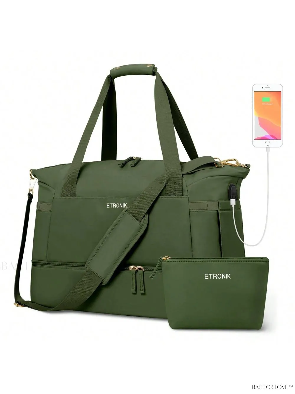 BagForLove - Essential Weekender Overnight Duffel For Female Athletes