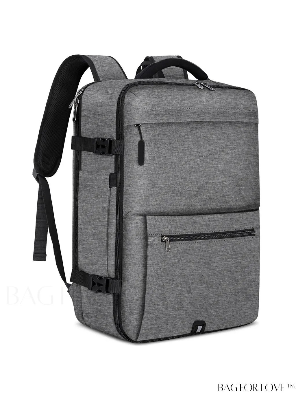 BagForLove - Flight Approved 17-inch Travel Backpack for Men and Women, Waterproof and Spacious, Perfect for Business and College