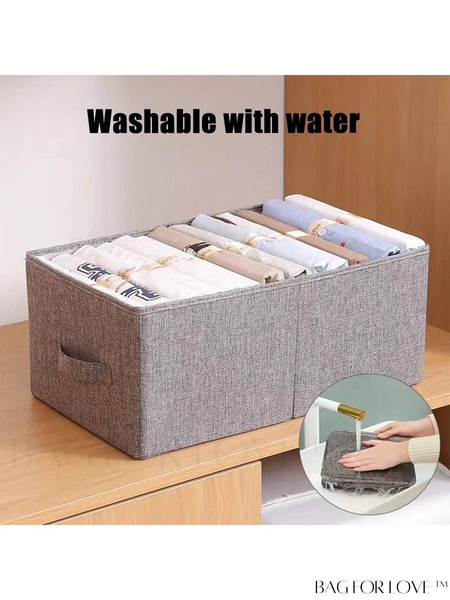 BagForLove - Foldable Fabric Wardrobe Storage Box: Portable Organizer for Clothing in Household