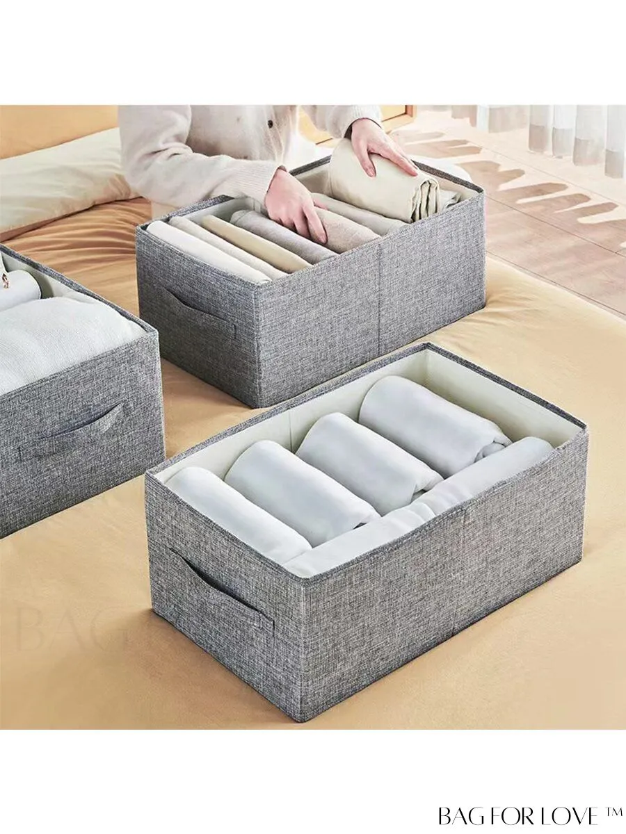 BagForLove - Foldable Fabric Wardrobe Storage Box: Portable Organizer for Clothing in Household