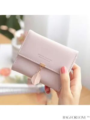 BagForLove - Foldable PU Leather Coin Purse for Women with Zipper Closure