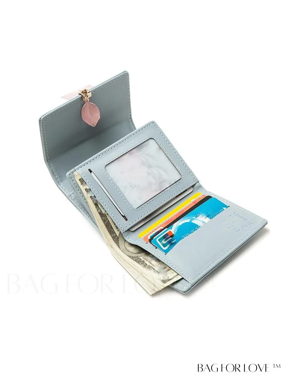 BagForLove - Foldable PU Leather Coin Purse for Women with Zipper Closure