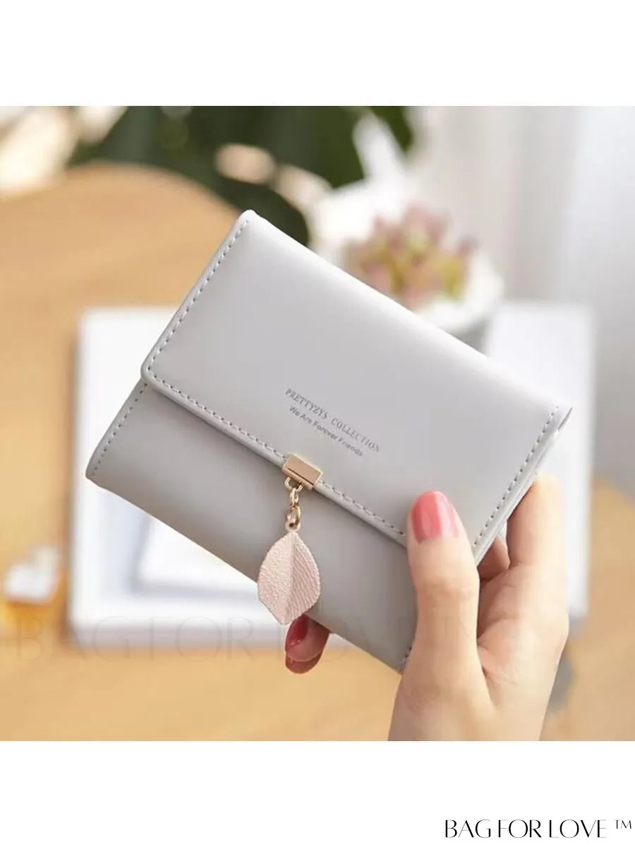 BagForLove - Foldable PU Leather Coin Purse for Women with Zipper Closure