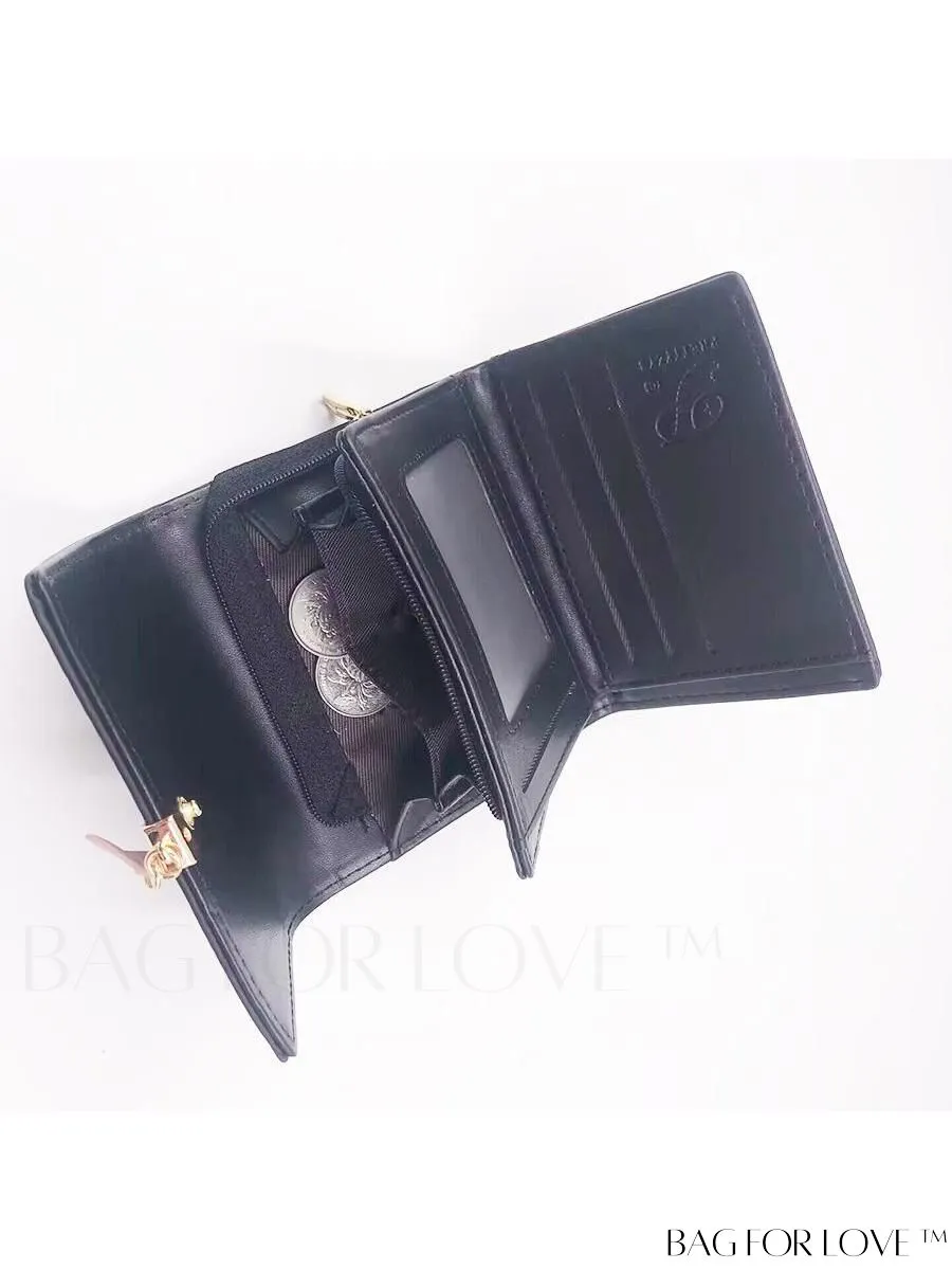 BagForLove - Foldable PU Leather Coin Purse for Women with Zipper Closure