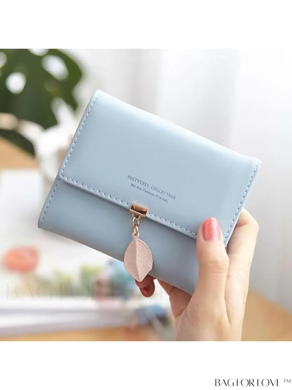 BagForLove - Foldable PU Leather Coin Purse for Women with Zipper Closure