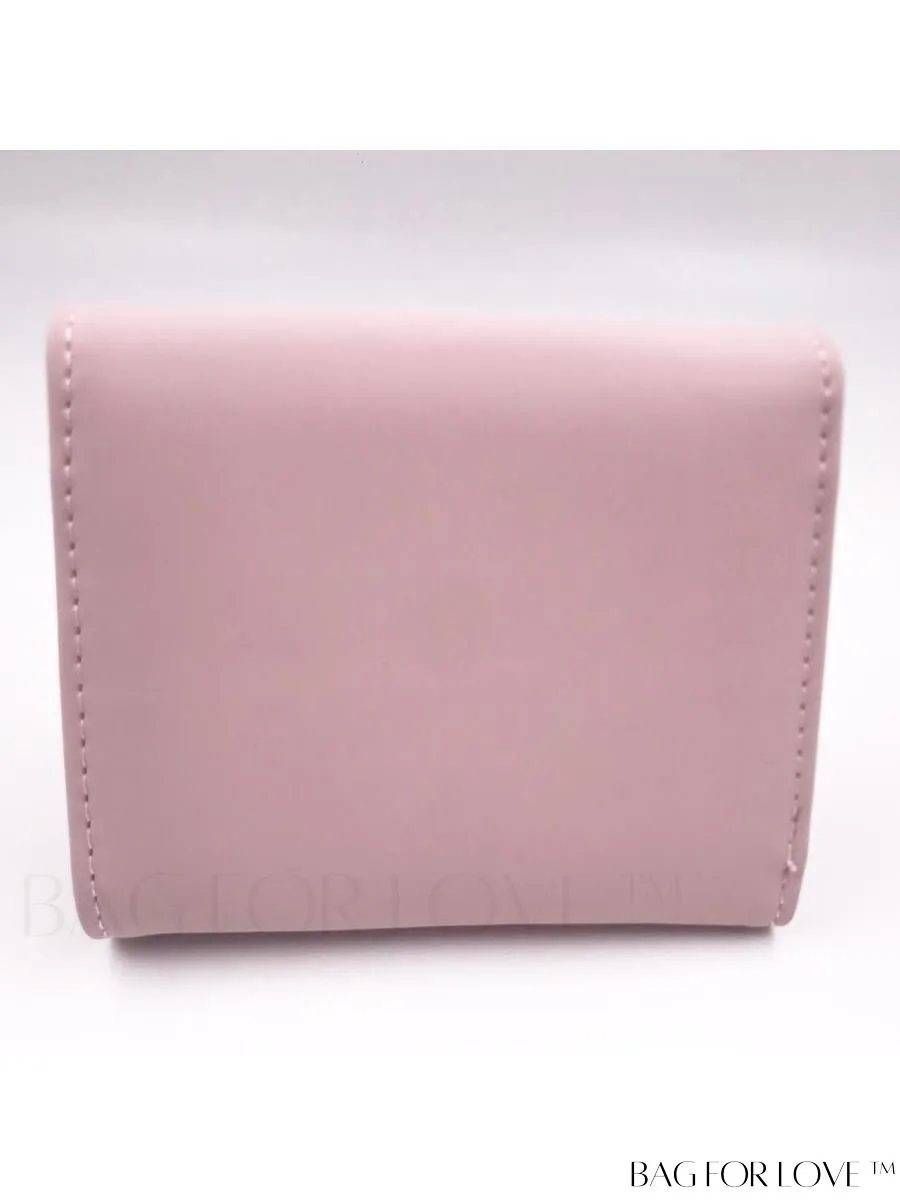 BagForLove - Foldable PU Leather Coin Purse for Women with Zipper Closure