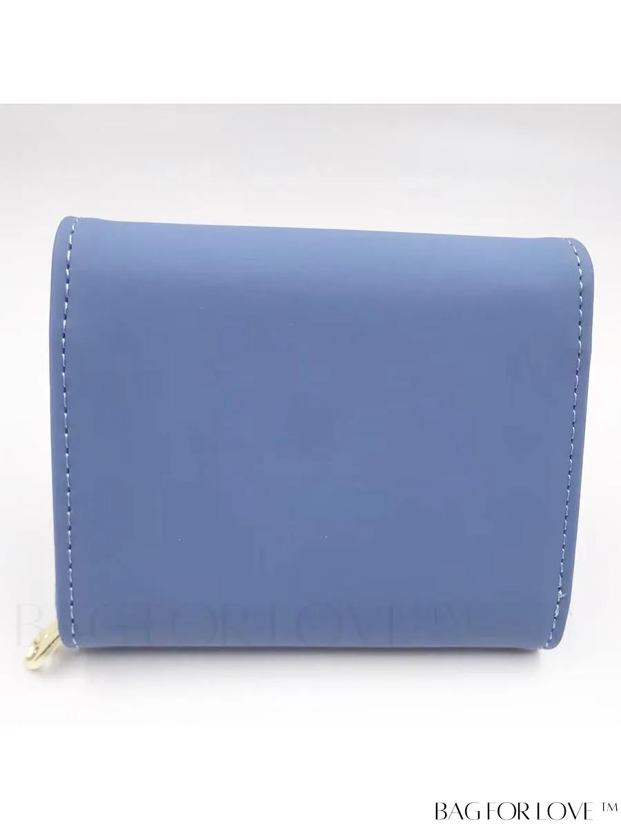 BagForLove - Foldable PU Leather Coin Purse for Women with Zipper Closure