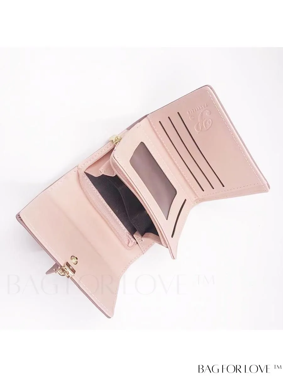 BagForLove - Foldable PU Leather Coin Purse for Women with Zipper Closure