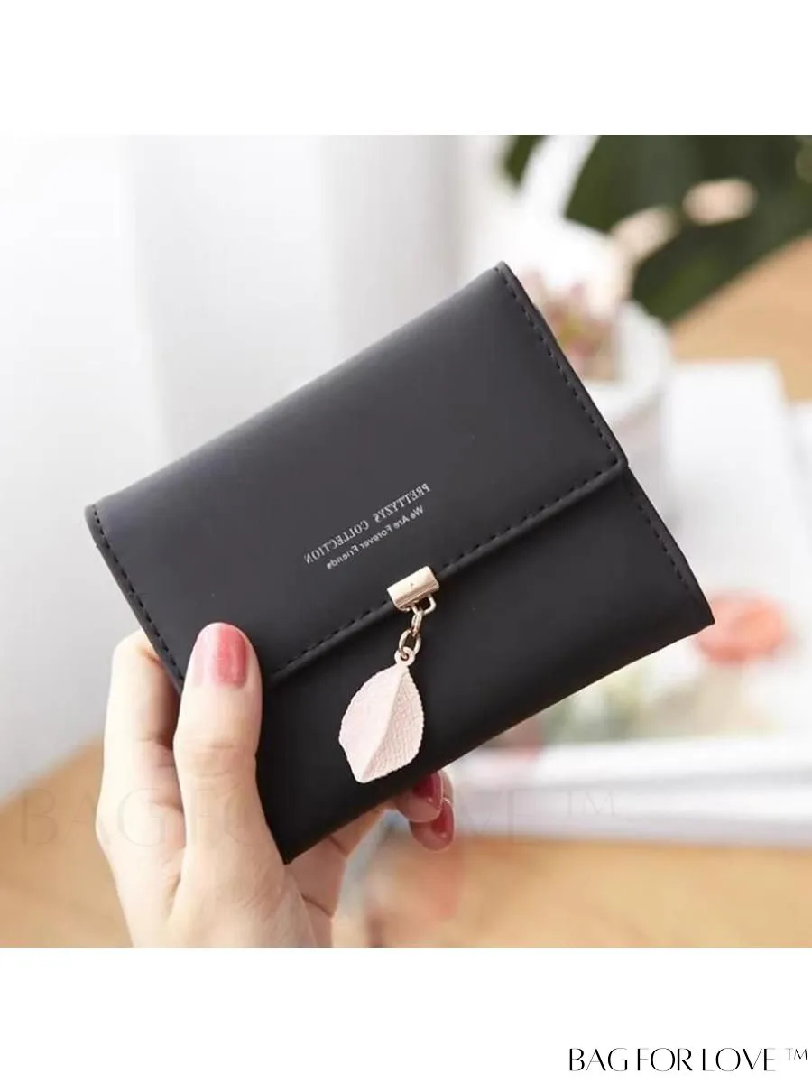 BagForLove - Foldable PU Leather Coin Purse for Women with Zipper Closure