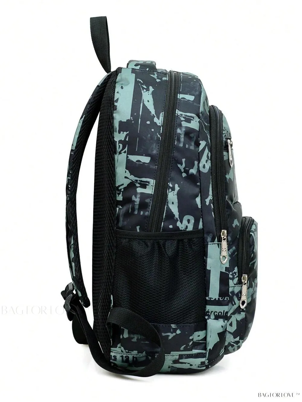 BagForLove - Graffiti Pattern Backpack Includes Laptop Bag And Coin Purse