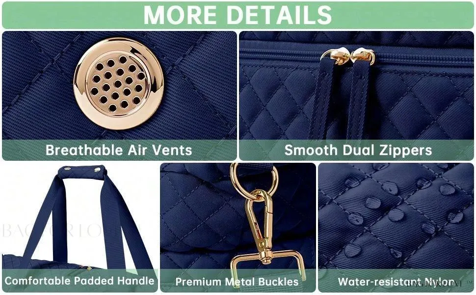 BagForLove - Gym Duffel Bag for Her with Shoe Storage and Wet Pocket