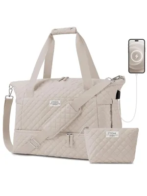 BagForLove - Gym Duffel Bag for Her with Shoe Storage and Wet Pocket