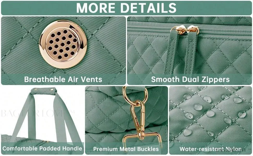 BagForLove - Gym Duffel Bag for Her with Shoe Storage and Wet Pocket