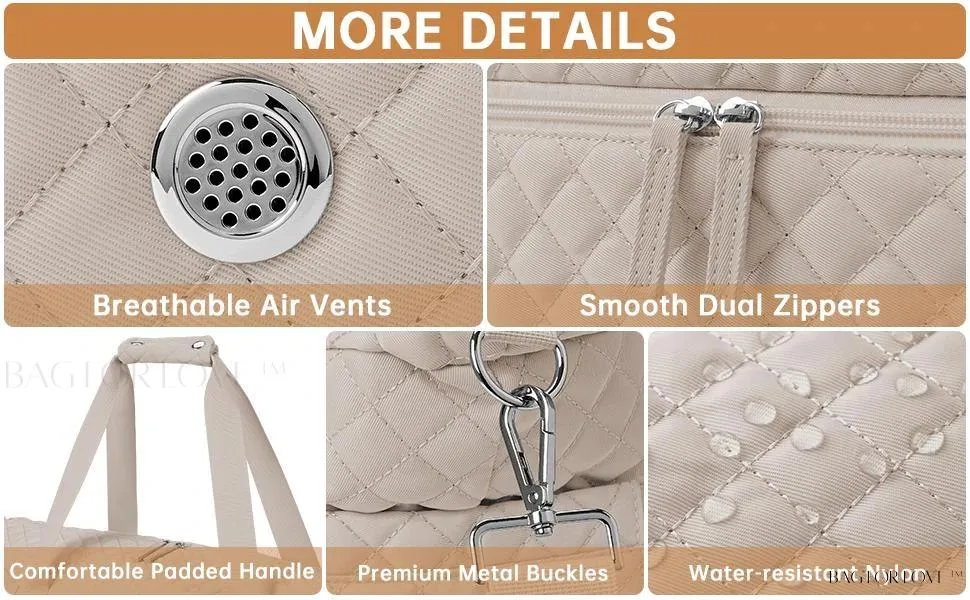 BagForLove - Gym Duffel Bag for Her with Shoe Storage and Wet Pocket