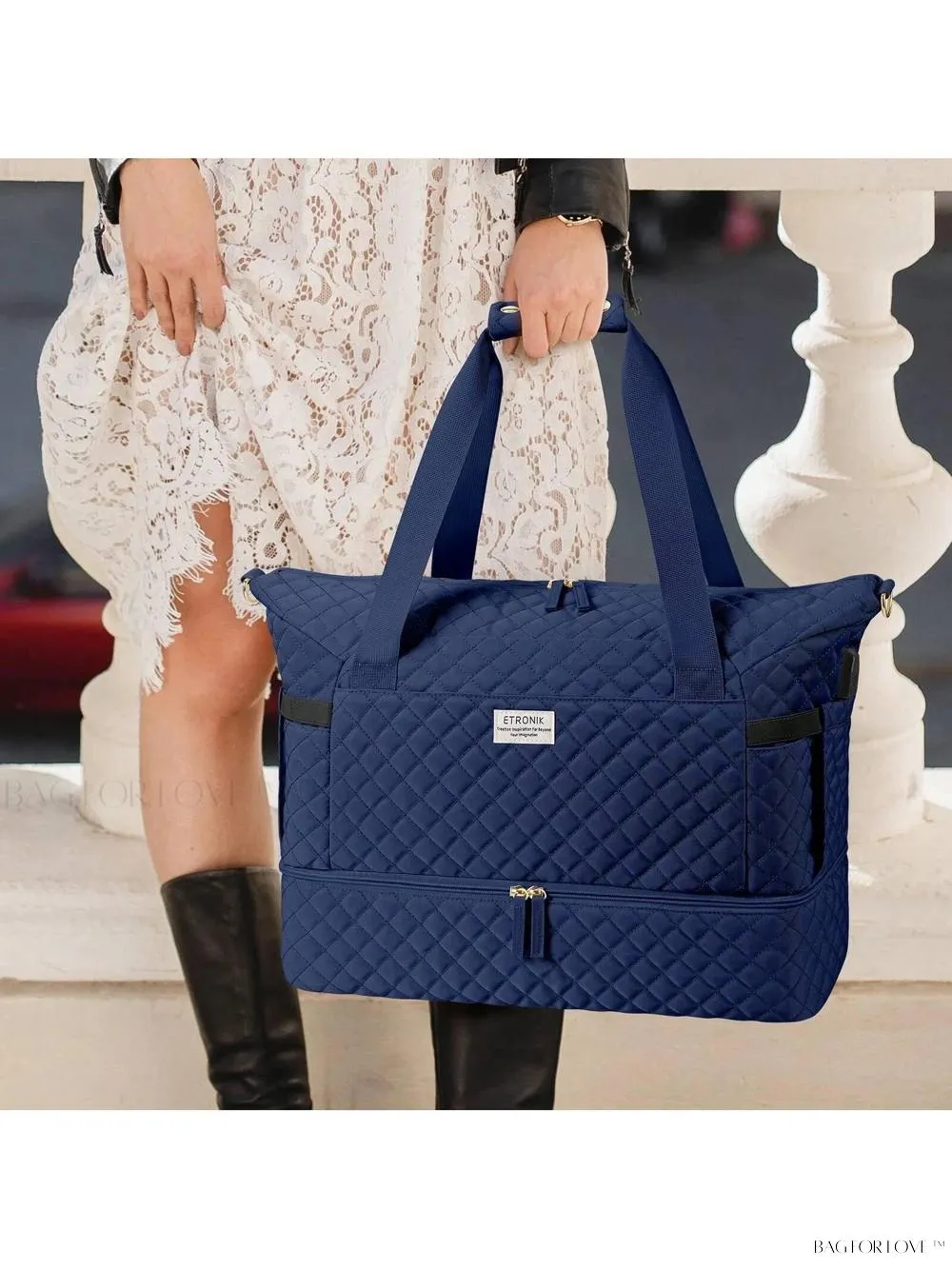 BagForLove - Gym Duffel Bag for Her with Shoe Storage and Wet Pocket