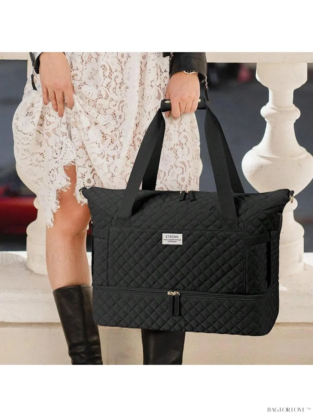 BagForLove - Gym Duffel Bag for Her with Shoe Storage and Wet Pocket