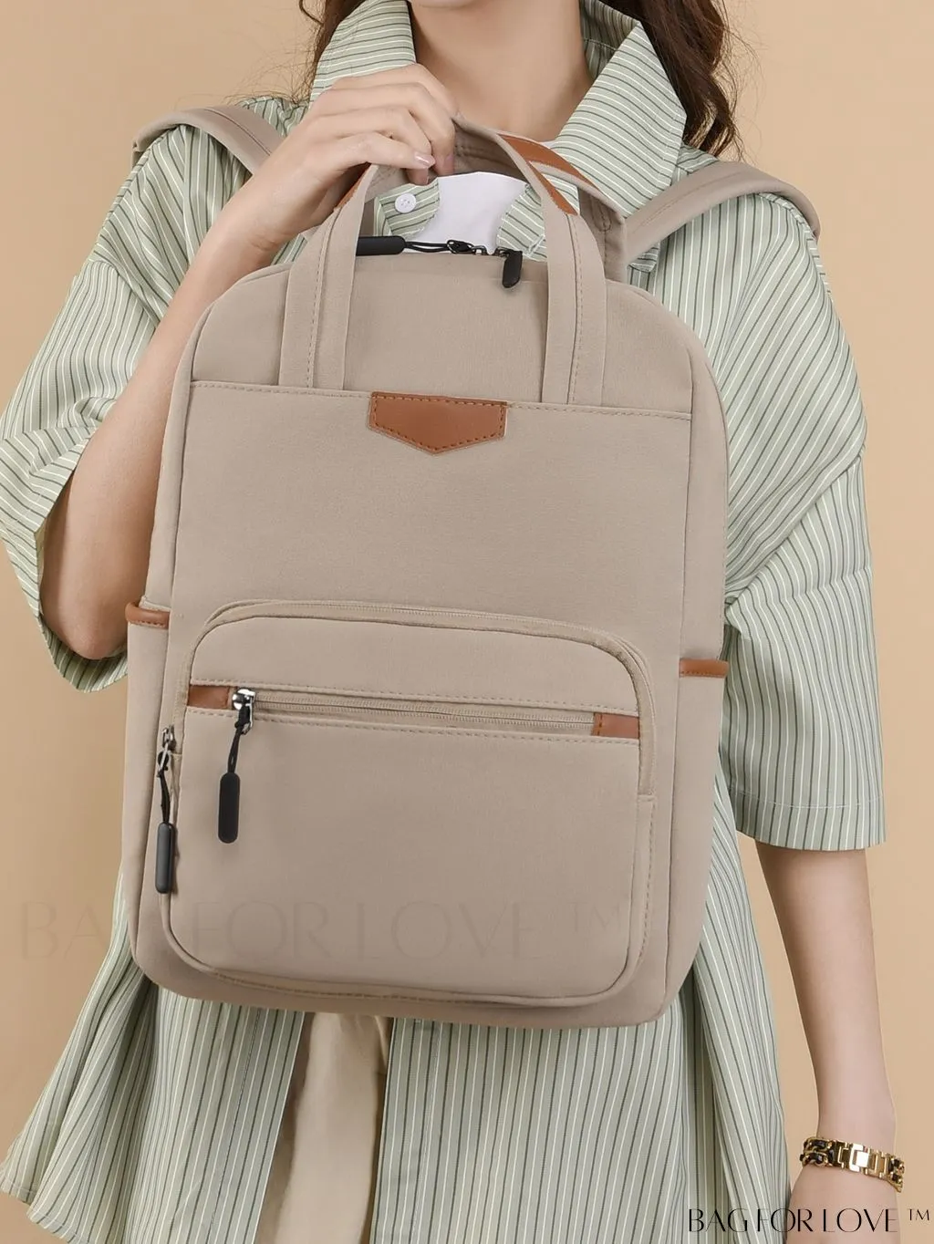 BagForLove - High-capacity White Backpack for Optimal Storage
