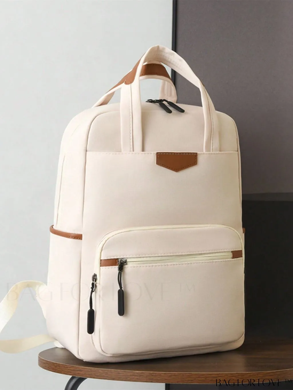 BagForLove - High-capacity White Backpack for Optimal Storage