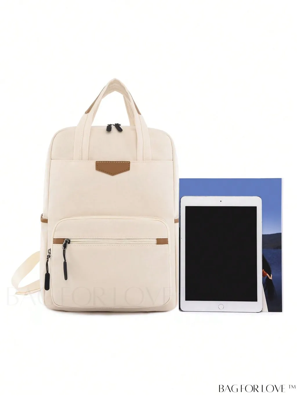 BagForLove - High-capacity White Backpack for Optimal Storage