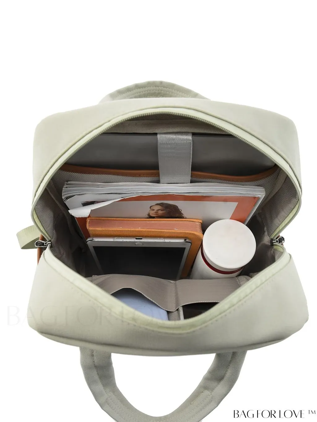 BagForLove - High-capacity White Backpack for Optimal Storage