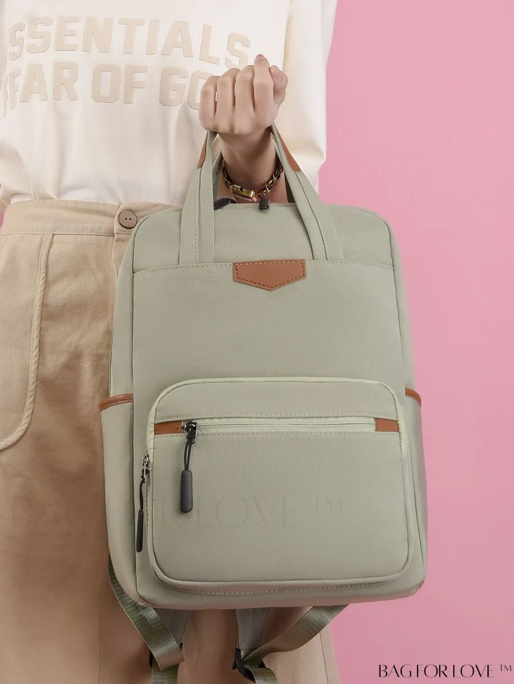 BagForLove - High-capacity White Backpack for Optimal Storage