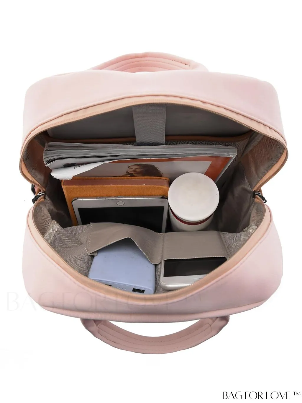 BagForLove - High-capacity White Backpack for Optimal Storage