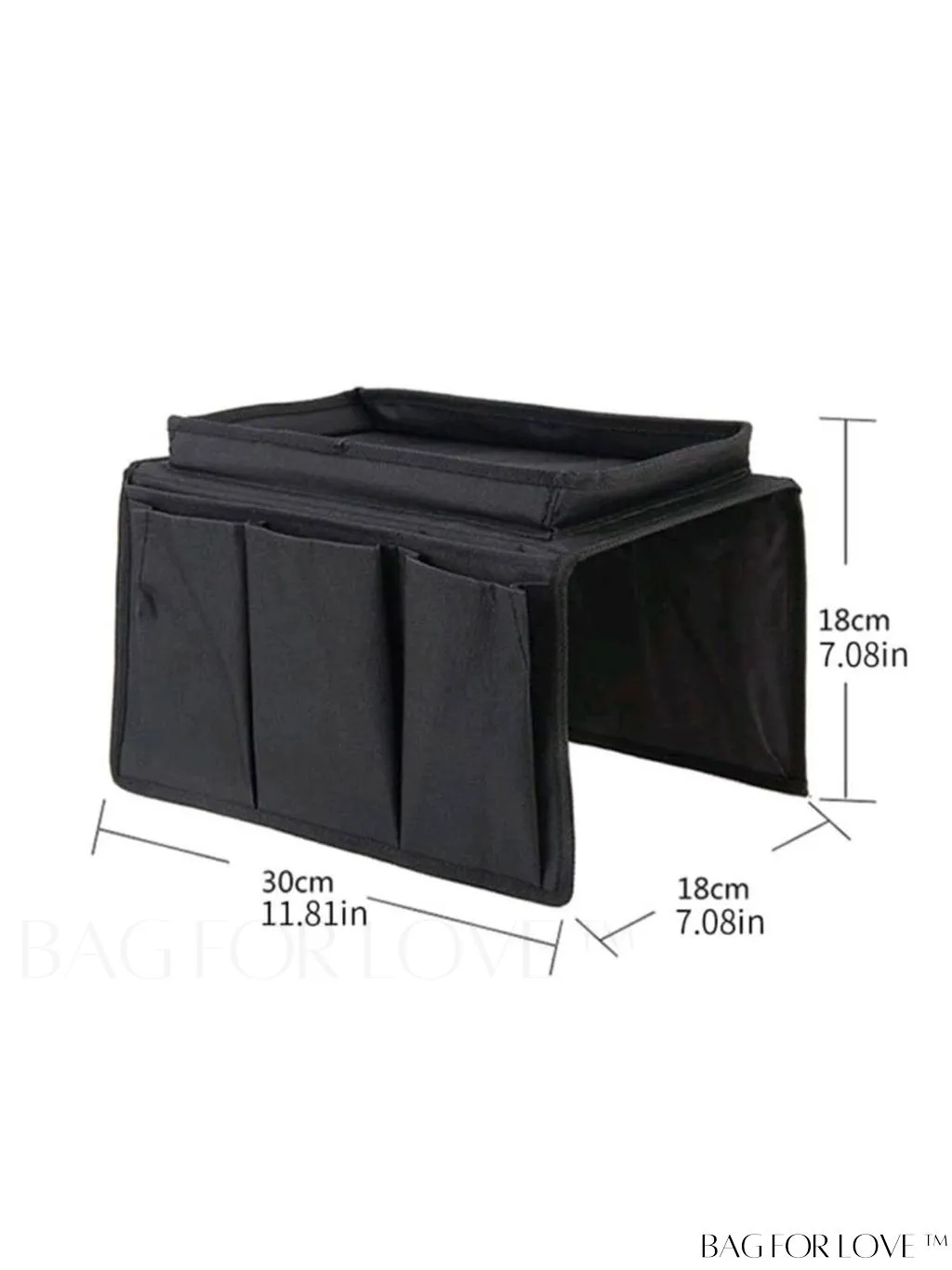 BagForLove - Household Organizer: Black Multi-Pocket Storage Bag for Sundries & Other Items