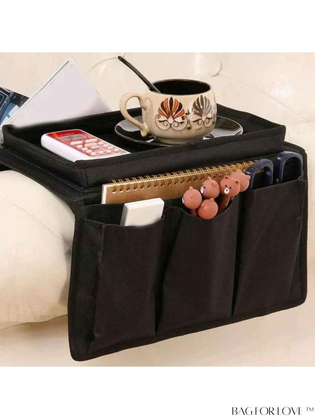 BagForLove - Household Organizer: Black Multi-Pocket Storage Bag for Sundries & Other Items