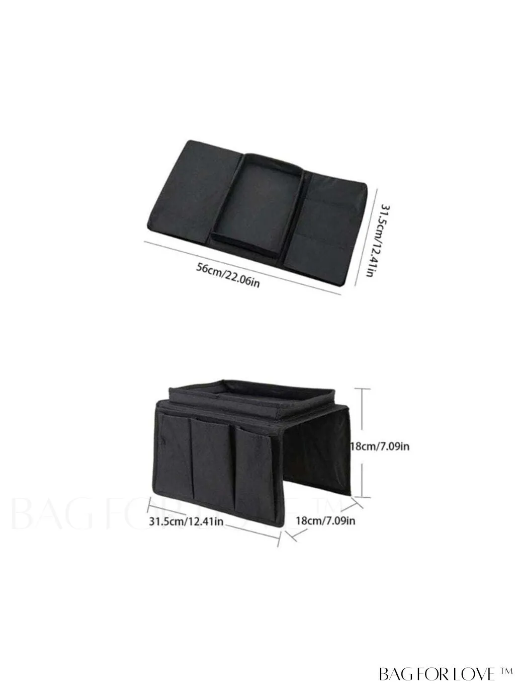 BagForLove - Household Organizer: Black Multi-Pocket Storage Bag for Sundries & Other Items