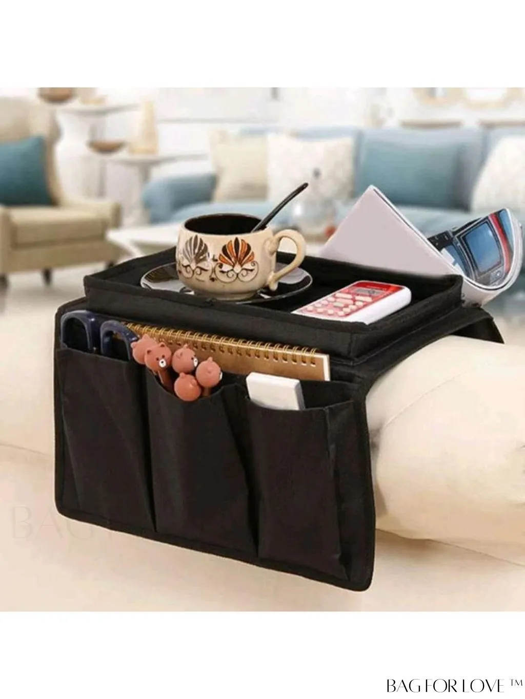 BagForLove - Household Organizer: Black Multi-Pocket Storage Bag for Sundries & Other Items