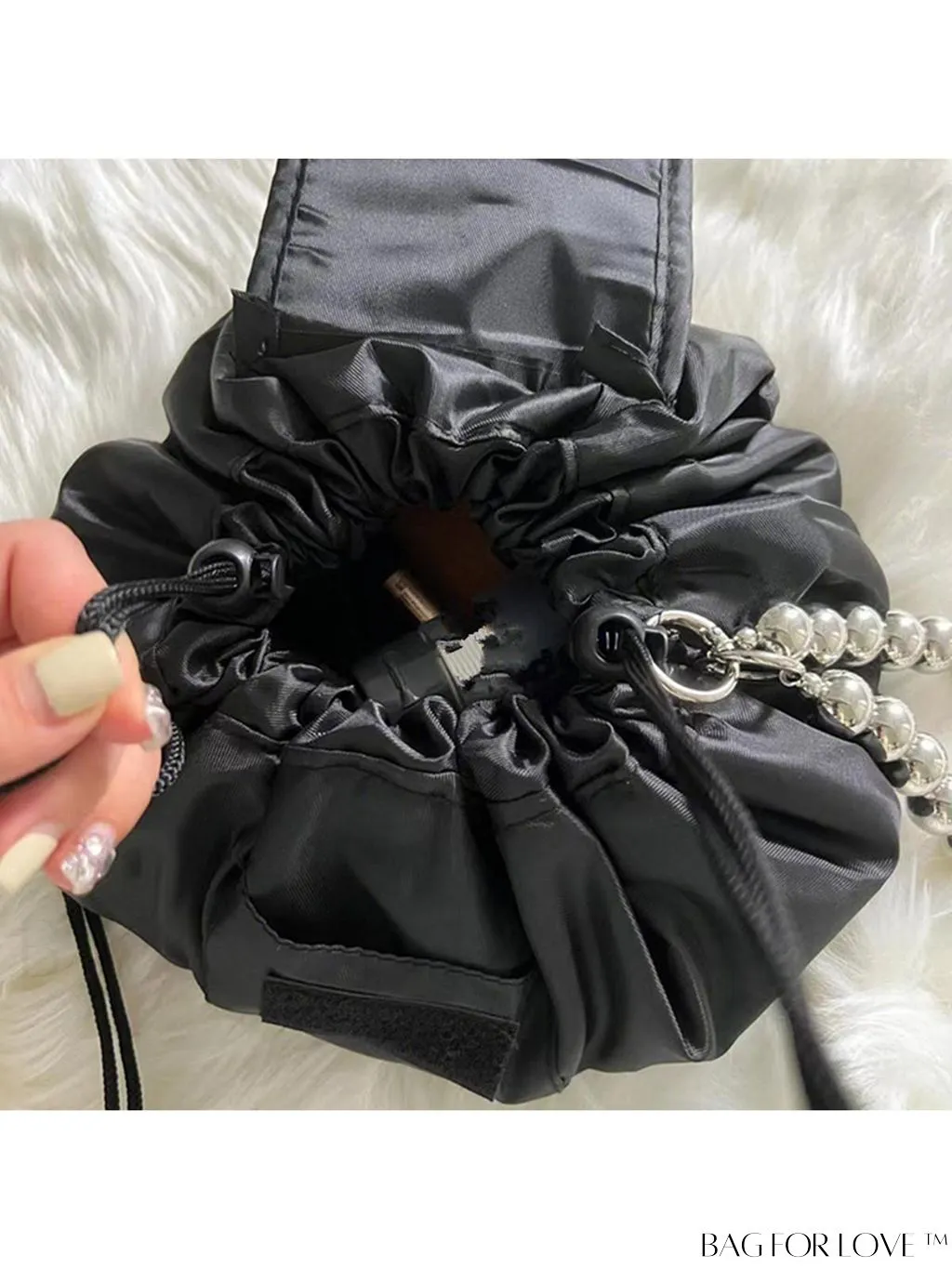 BagForLove - Korean Style Drawstring Makeup Bag - Spacious Travel Storage Solution