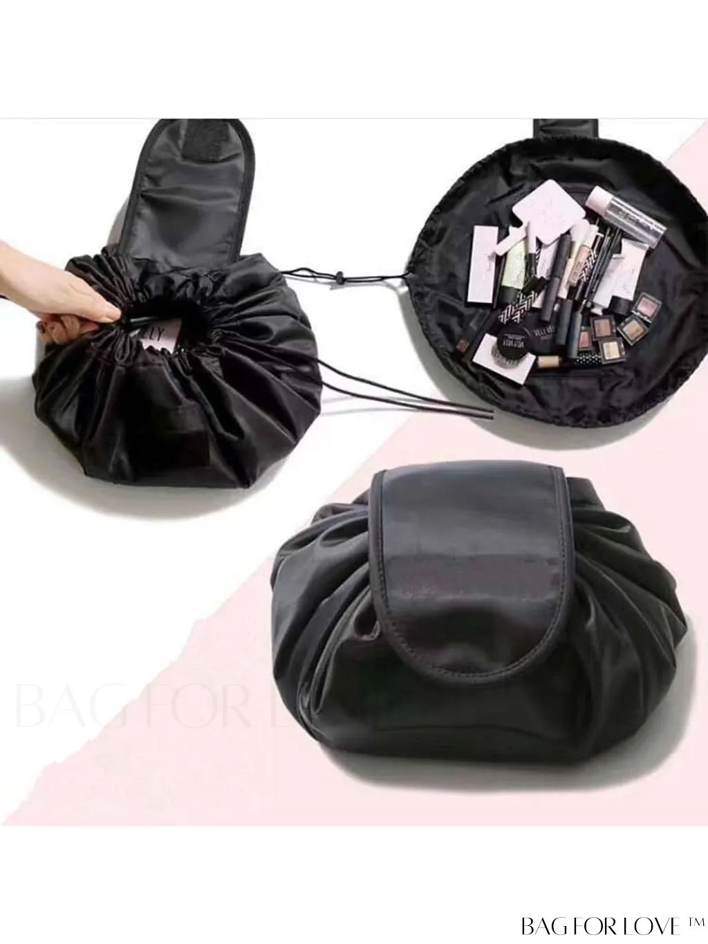 BagForLove - Korean Style Drawstring Makeup Bag - Spacious Travel Storage Solution